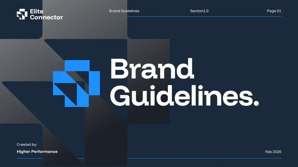 Elite Connector brand guidelines, page 1 of 25