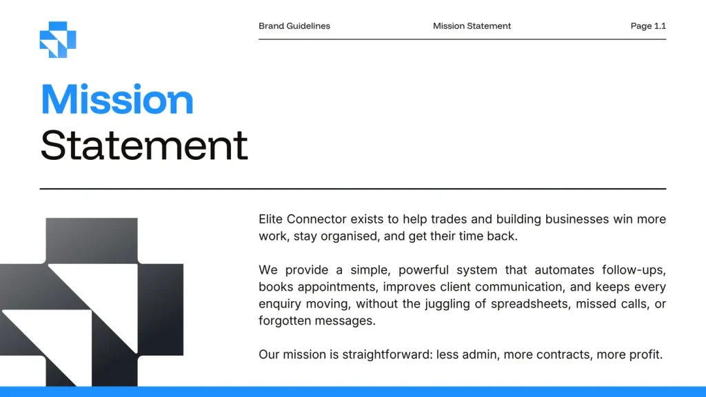 Elite Connector brand guidelines, page 4 of 25
