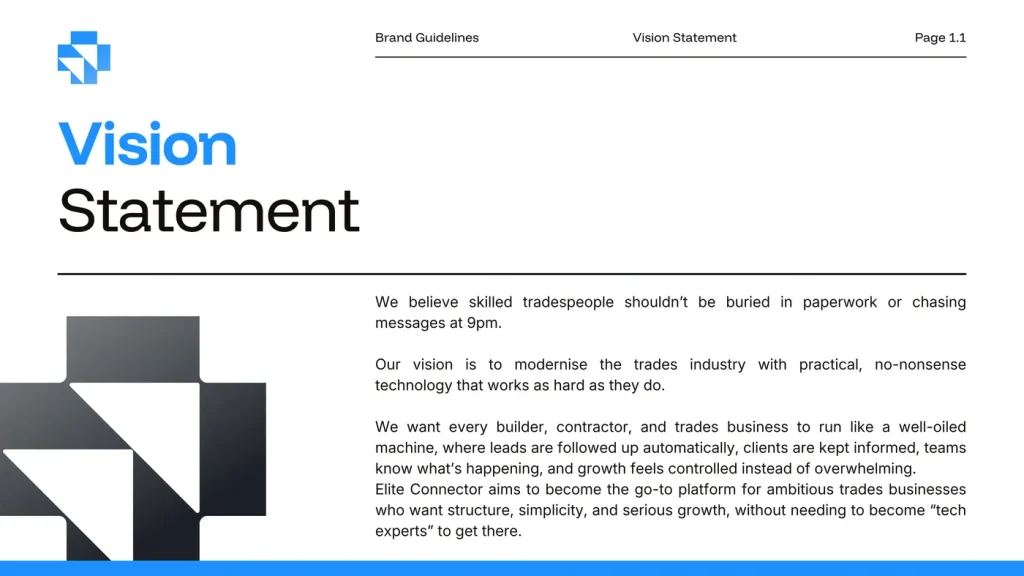 Elite Connector brand guidelines, page 5 of 25