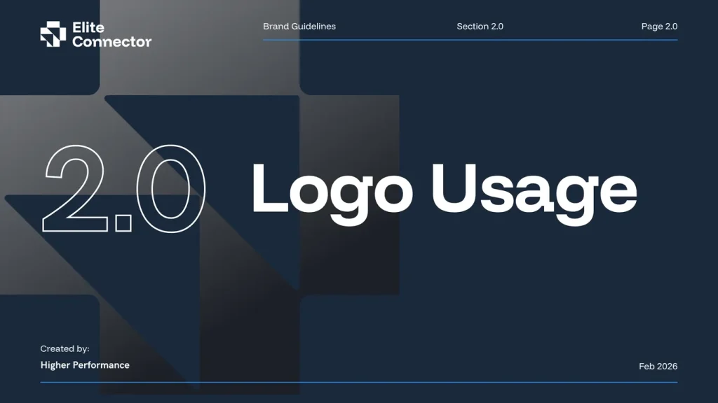 Elite Connector brand guidelines, page 7 of 25