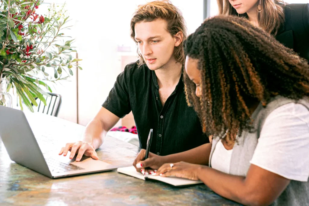 The Higher Performance team of marketing specialists working together